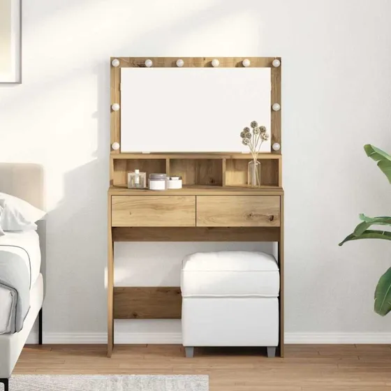 vidaXL Klædeskab Artisan Egetræ 80x41x134,5 cm