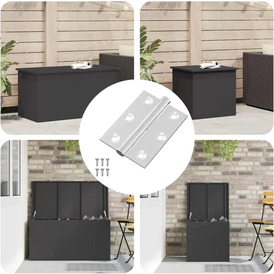 vidaXL Hængsel 720 stk Sølv 50 x 38 x 1,3 mm Stål