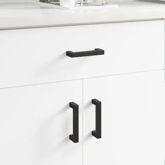 vidaXL Møbelhåndtag 530 stk, Sort, 105 x 12 x 36 mm, Jern