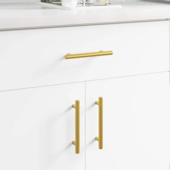 vidaXL Skab Håndtag 2 stk Guld 150 mm Rustfrit Stål