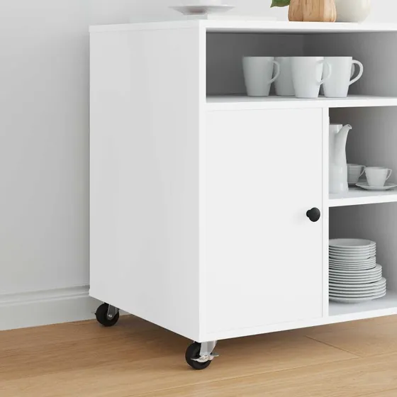 vidaXL Hjul 2 stk Sort/Sølv 50,7 x 50,7 x 24,4 mm Jern/Nylon med Bremse