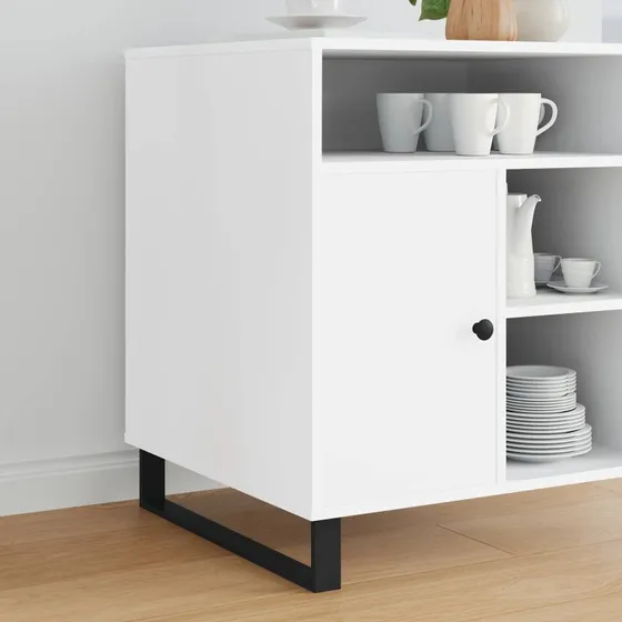 vidaXL Møbelben 12 stk, Sort, 546 x 40,5 x 100 mm, Jern