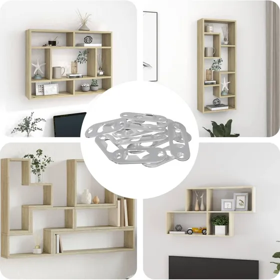 vidaXL Nøglehul ophæng 3673 pcs Sølv 45 x 16 x 3.5 mm Jern