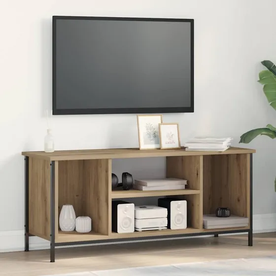 vidaXL Artisan Egetræ TV-skab 102 x 35 x 45 cm
