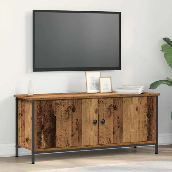 vidaXL TV-skab Gammelt træ 100 x 35 x 45 cm