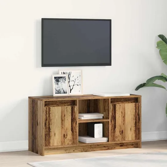 vidaXL TV-stander Brun 100 x 34 x 50 cm Konstrueret træ