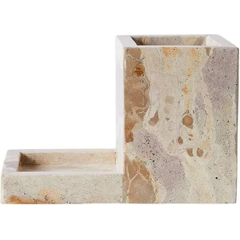 Muubs Vita opvaskeholder i grønt marmor 11×21×14 cm