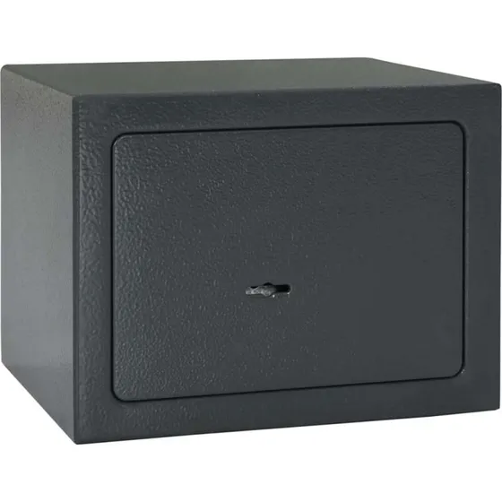 vidaXL Skab med lås 17 x 23 x 17 cm Mørkegrå Stål