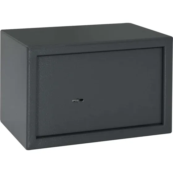 vidaXL Skab med lås 31 x 20 x 20 cm Mørkegrå Stål