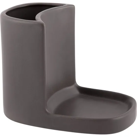 Almost Black sæbe- & børsteholder til køkkenvask