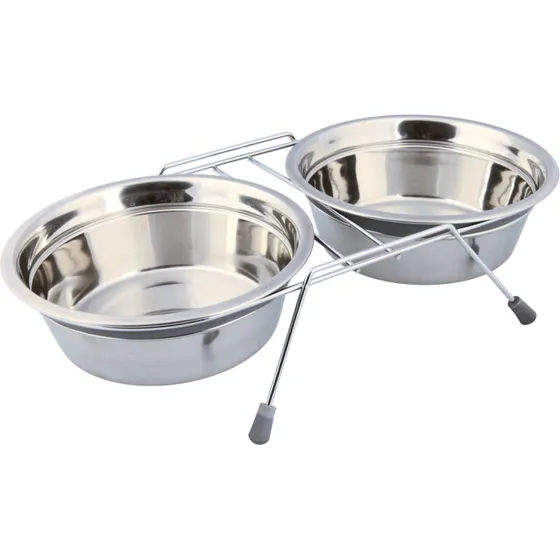 Trixie Skålesæt på stativ 2x1,5 L Ø21 cm