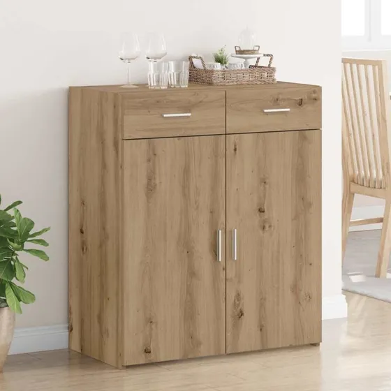 vidaXL Artisan Eg Opbevaringsskab 80x42,5x93,5 cm, brun, konstrueret træ