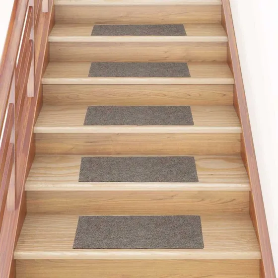vidaXL Trappemåtter Selvklæbende 30 stk. 60x25 cm Beige