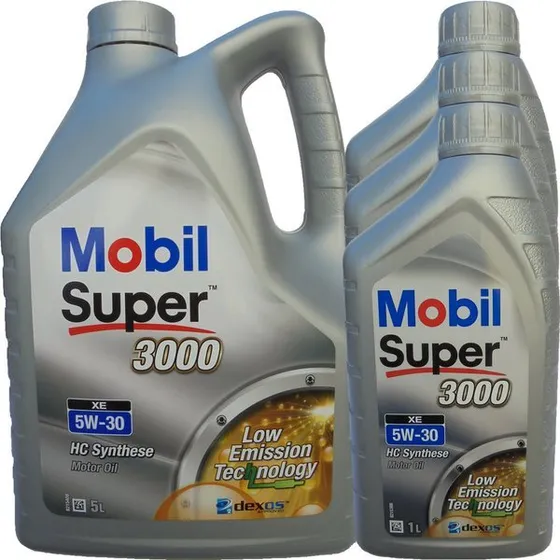 Mobil 5W-30 Super 3000 XE motorolie 8L (5L+3L)