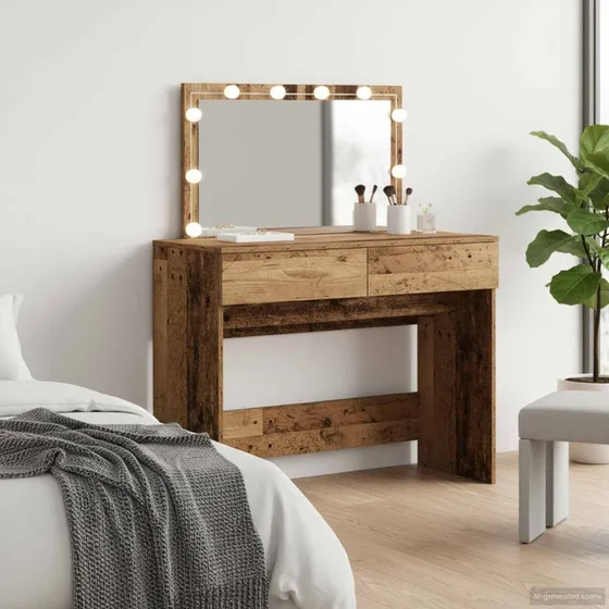 vidaXL Klædeskab Gammelt Træ 100x40x120 cm Konstrueret Træ