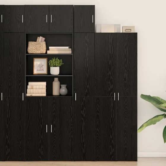 vidaXL Vægmonteret Skab Sort 30 x 42,5 x 39,5 cm Konstrueret Træ