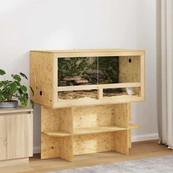 vidaXL Terrarium Brun 100 x 50 x 100 cm OSB