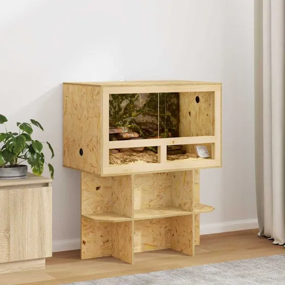 vidaXL Terrarium Brun 80x50x100 cm OSB
