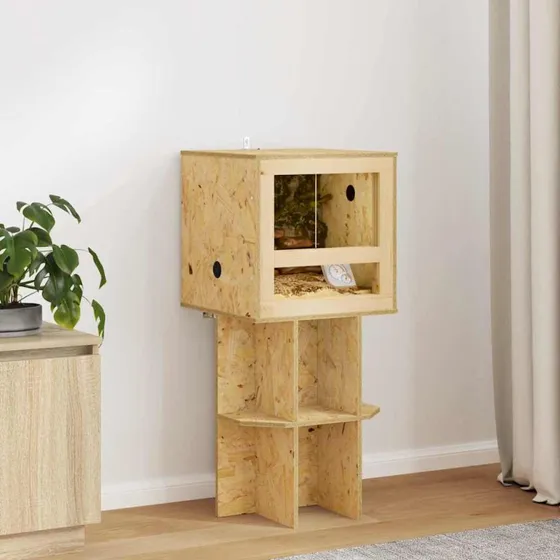 vidaXL Terrarium Brun 40x40x90 cm OSB