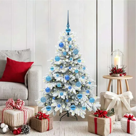 vidaXL Kunstigt Juletræ 120 cm med 150 LED'er Hvid