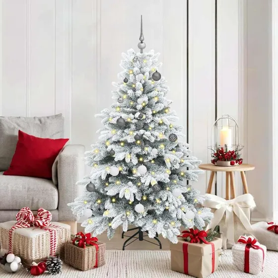 vidaXL Kunstigt Juletræ 150 cm med 150 LED'er Hvid