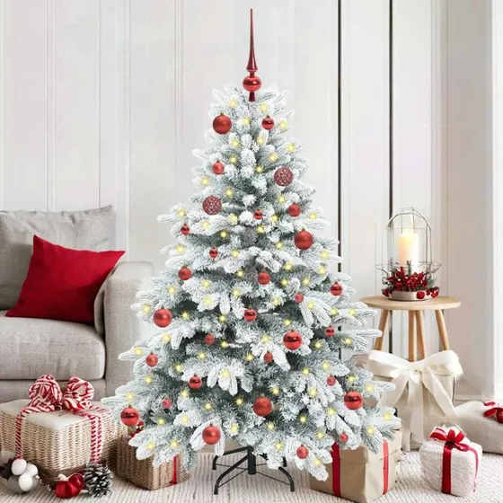 vidaXL Kunstigt juletræ 150 cm med 150 LED'er, Hvid