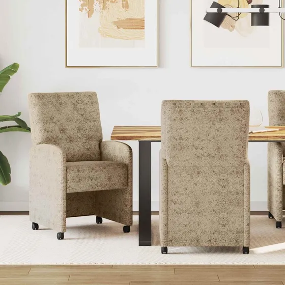 vidaXL Spisebordsstole 2 stk Lysegrå 58 x 67 x 97 cm