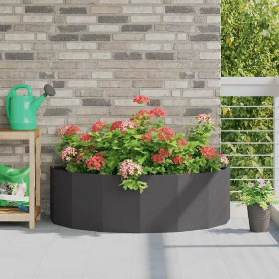 vidaXL Plantekasse Sort 120 x 60 x 35 cm Stål