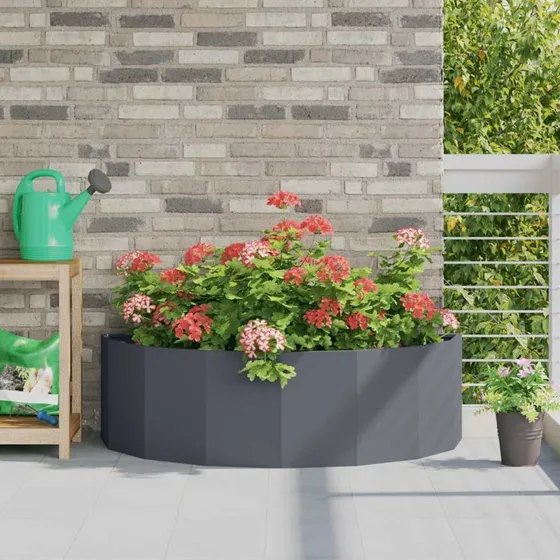 vidaXL Plantekasse Antracit 120 x 60 x 35 cm Stål