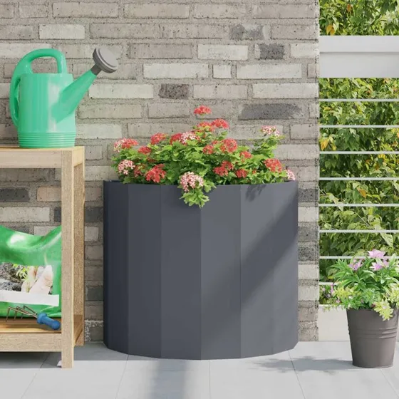 vidaXL Plantekasse Antracit 60x30x50 cm Stål