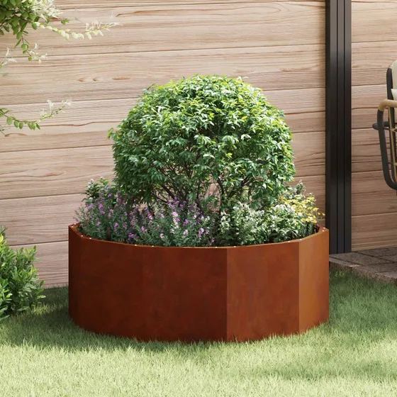 vidaXL Plantekasse Rusten 90 x 90 x 35 cm Cortenstål