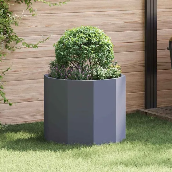 vidaXL Plantekasse Antracit 60x60x50 cm Stål