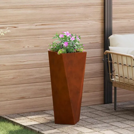 vidaXL Plantekasse Cortenstål 30x30x75 cm