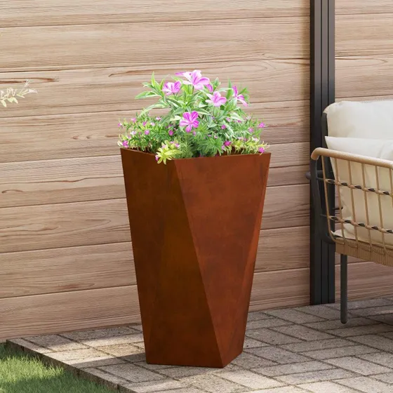 vidaXL Plantekasse Rusten 40 x 40 x 75 cm Cortenstål
