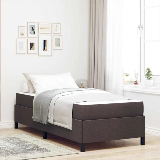 vidaXL Box Spring Seng Mørk Brun 80 x 200 cm