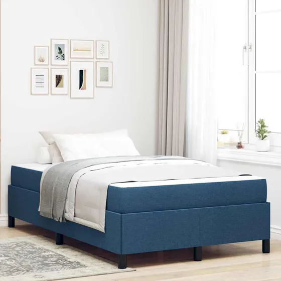 vidaXL Box Spring Seng Blå 120 x 200 cm