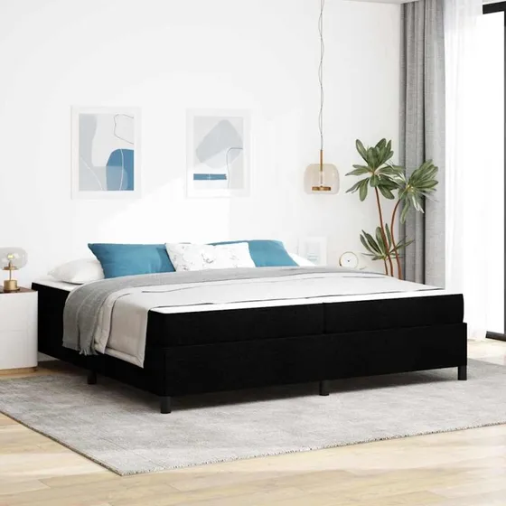vidaXL Box Spring Seng Sort 200x200 cm med Madras