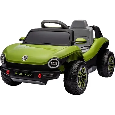 Volkswagen Buggy elektrisk bil til børn - Grøn (2 motorer, MP3/USB)