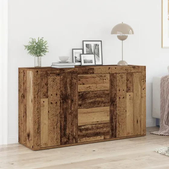 vidaXL Sideboard Gammelt Træ 120x36x69 cm Konstrueret Træ
