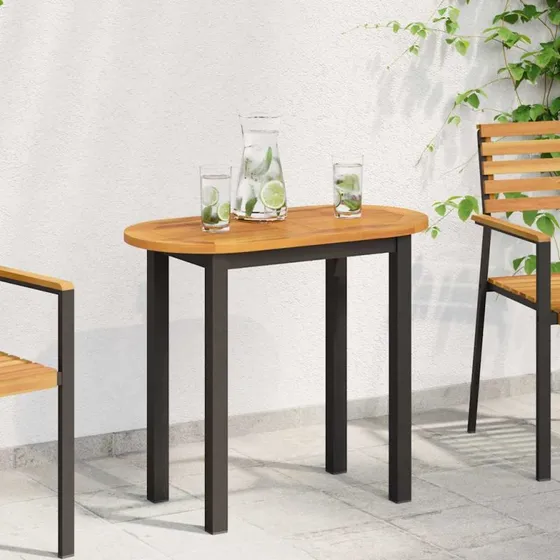 vidaXL Bordplade Olie Naturlig 80 x 40 x 2 cm Massivt Akacietræ