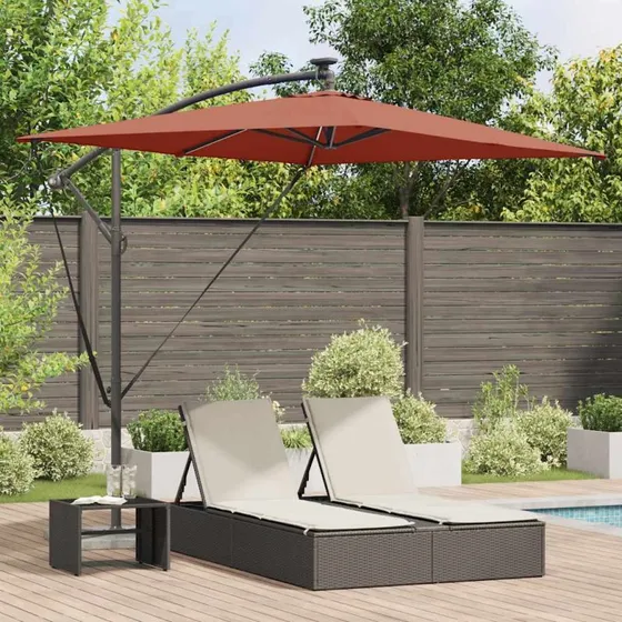 vidaXL Terrakotta Kantilever Bananparasol 294x200 cm