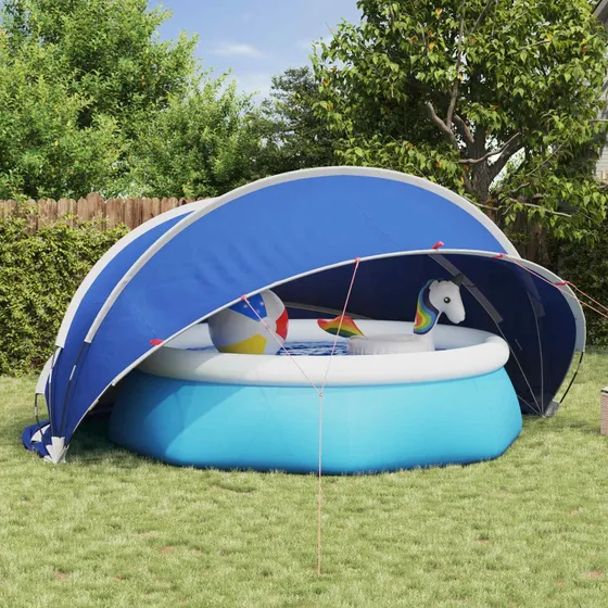 vidaXL Pool Dome Grøn 430x430x210 cm