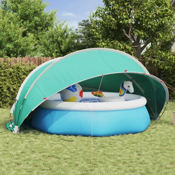 vidaXL Pool Dome Blå 430 x 430 x 210 cm