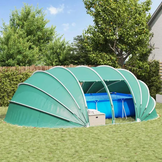 vidaXL Pooltelt Dome Blå 538 x 440 x 204 cm