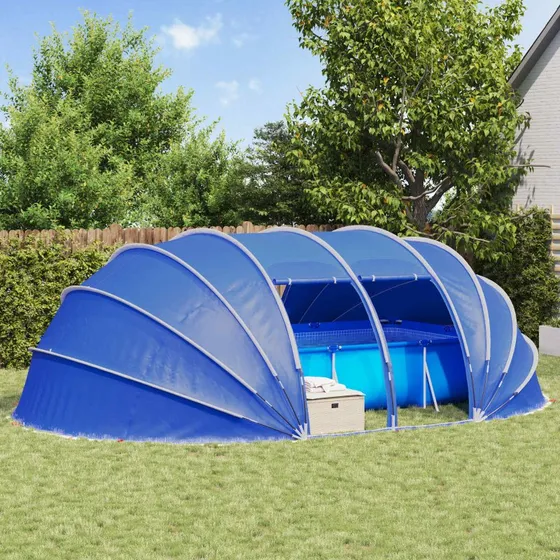 vidaXL Pooltelt Dome Grøn 640 x 432 x 205 cm