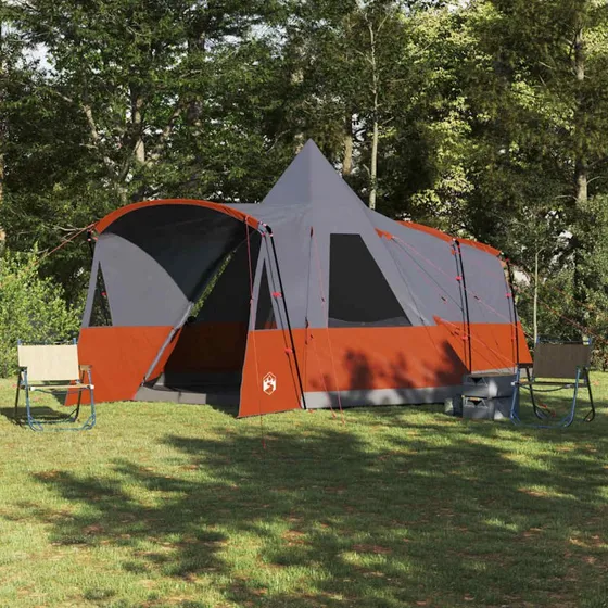 vidaXL Teepee Telt 8-Personer Grå/Orange 720x465x295 cm