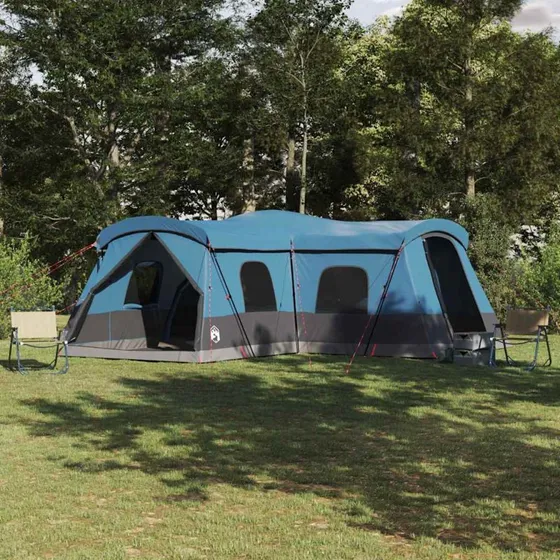 vidaXL Telt 16 personer Blå 680x510x210 cm