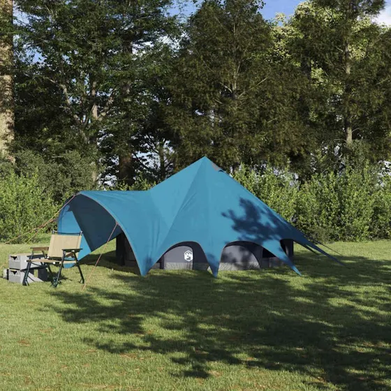 vidaXL Teepee Telt 3-Person Blå/Grå 312x312x197 cm