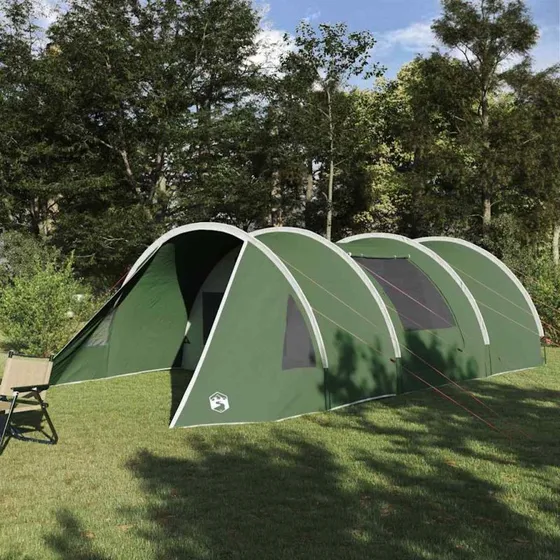 vidaXL Tunneltelt 5-personer Grønt/Hvid 805x405x211 cm