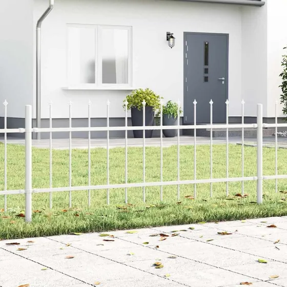 vidaXL Havehegn Woerden Hvid 1,7 x 0,6 m Pulverlakeret Stål